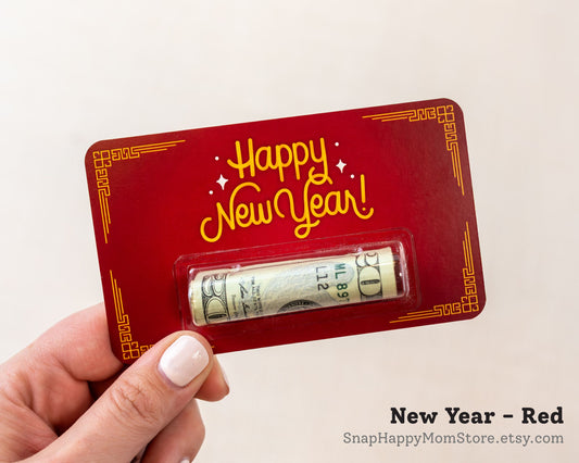 Happy New Year Card- Traditional Red "Envelope"