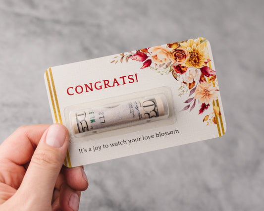 Congrats - Vintage Floral Wedding